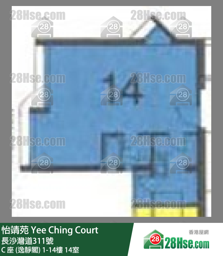 Yee Ching Court,  Flat 14, 11/f, Block C FloorPlan