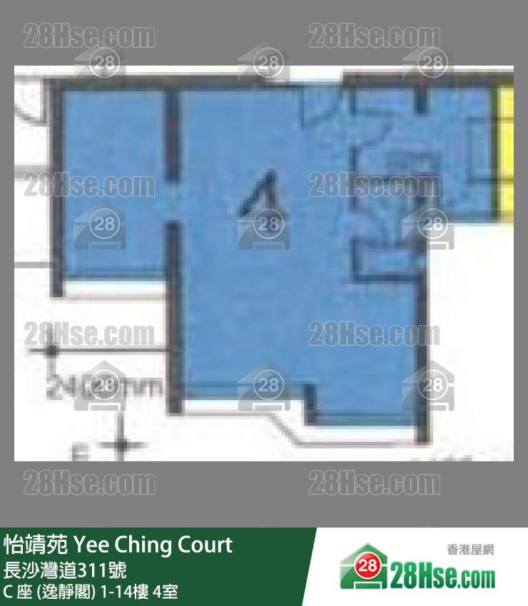 Yee Ching Court,  Flat 4, 5/f, Block C FloorPlan