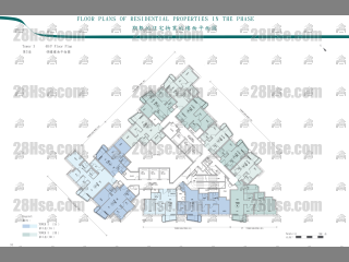 1期 第3座(3B) 5-48楼 平面图