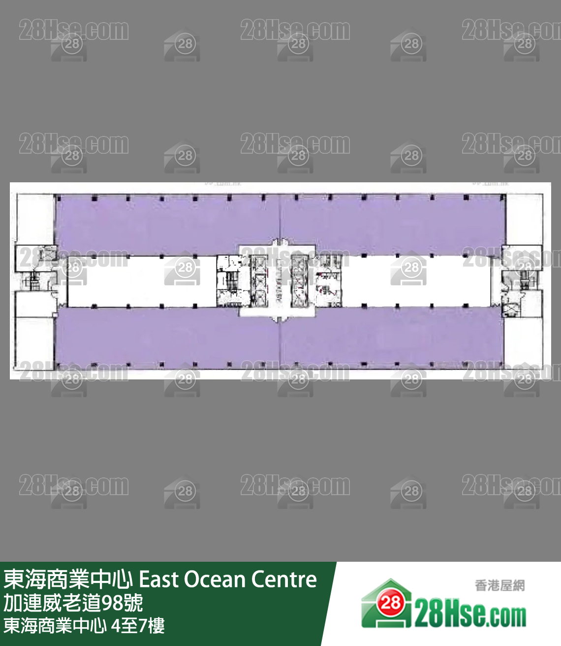 东海商业中心 4-7楼 平面图 东海商业中心 4-7楼 平面图