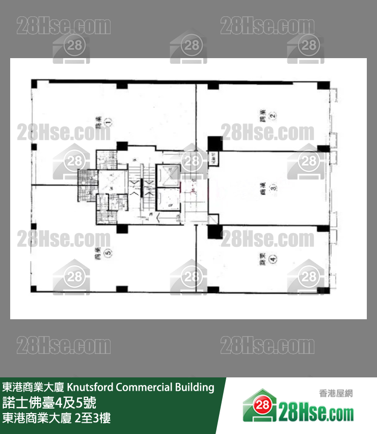 东港商业大厦 2-3楼 平面图 东港商业大厦 2-3楼 平面图
