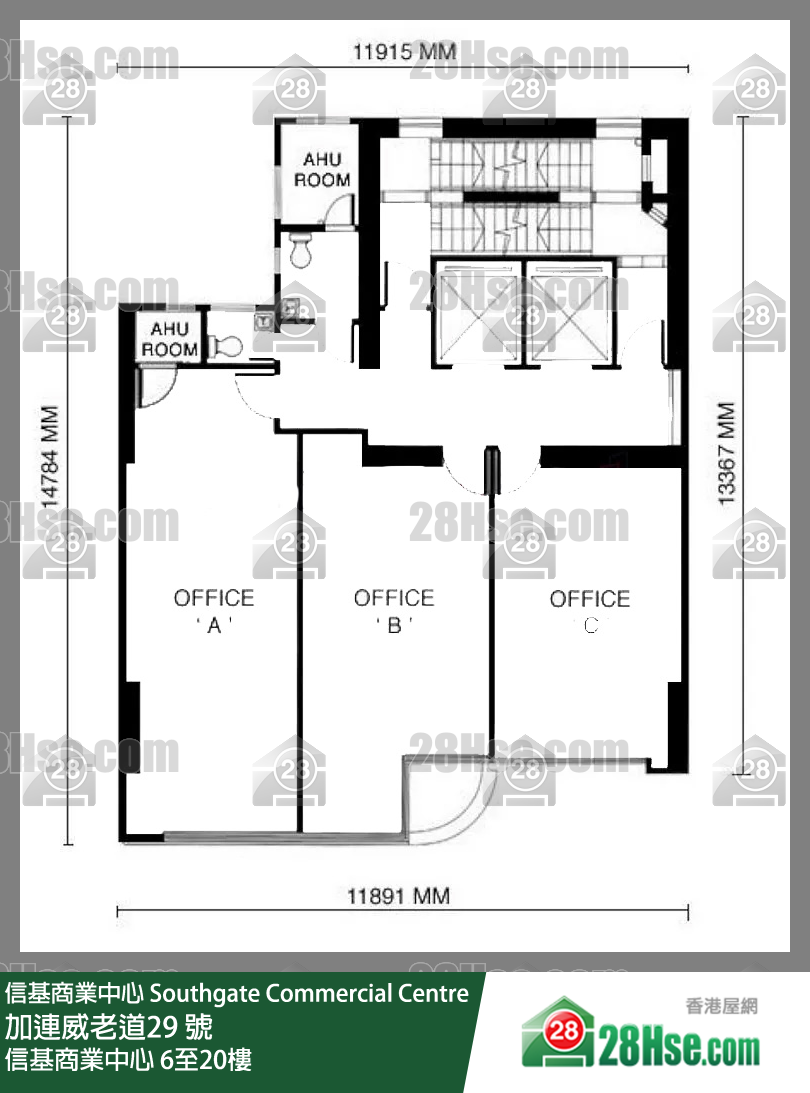 信基商业中心 6-20楼 平面图 信基商业中心 6-20楼 平面图