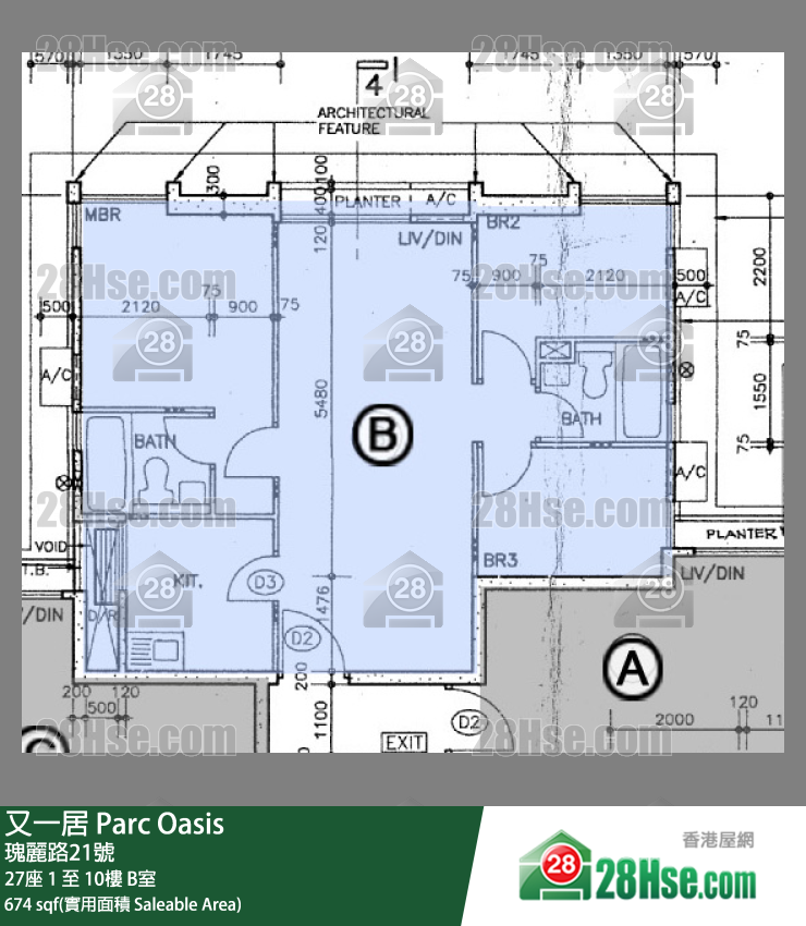 又一居 单位平面图(由 28Hse 提供) 又一居 单位平面图(由 28Hse 提供)