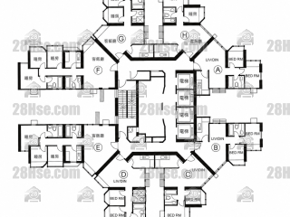 Block 1 1/f To 48/f FloorPlan