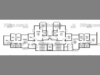 Block 3 1/f To 4/f FloorPlan
